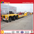 Heavy Duty Lowbed ruedas Machince transporter remolque